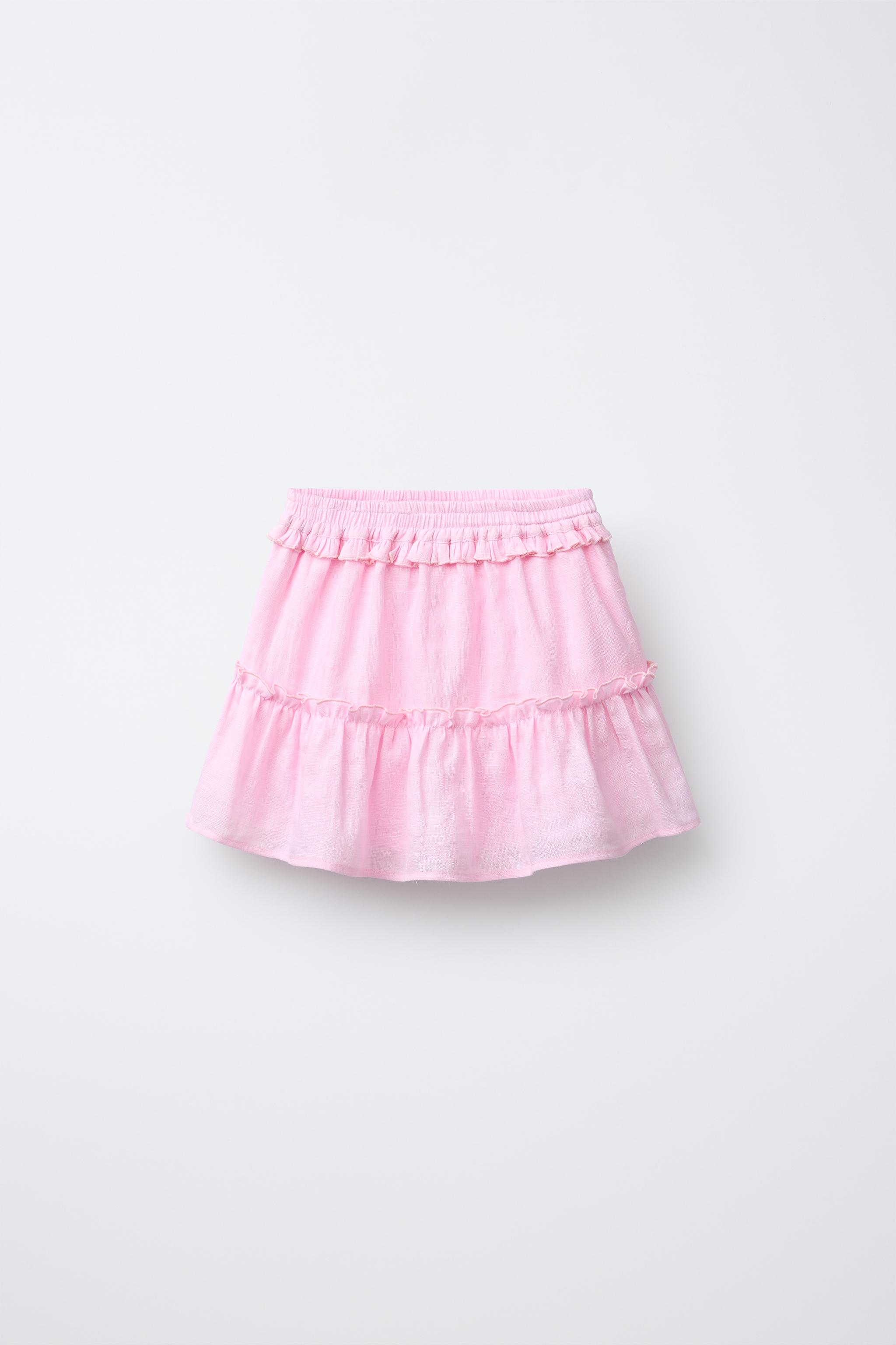 JUPE-SHORT 100 % LIN
